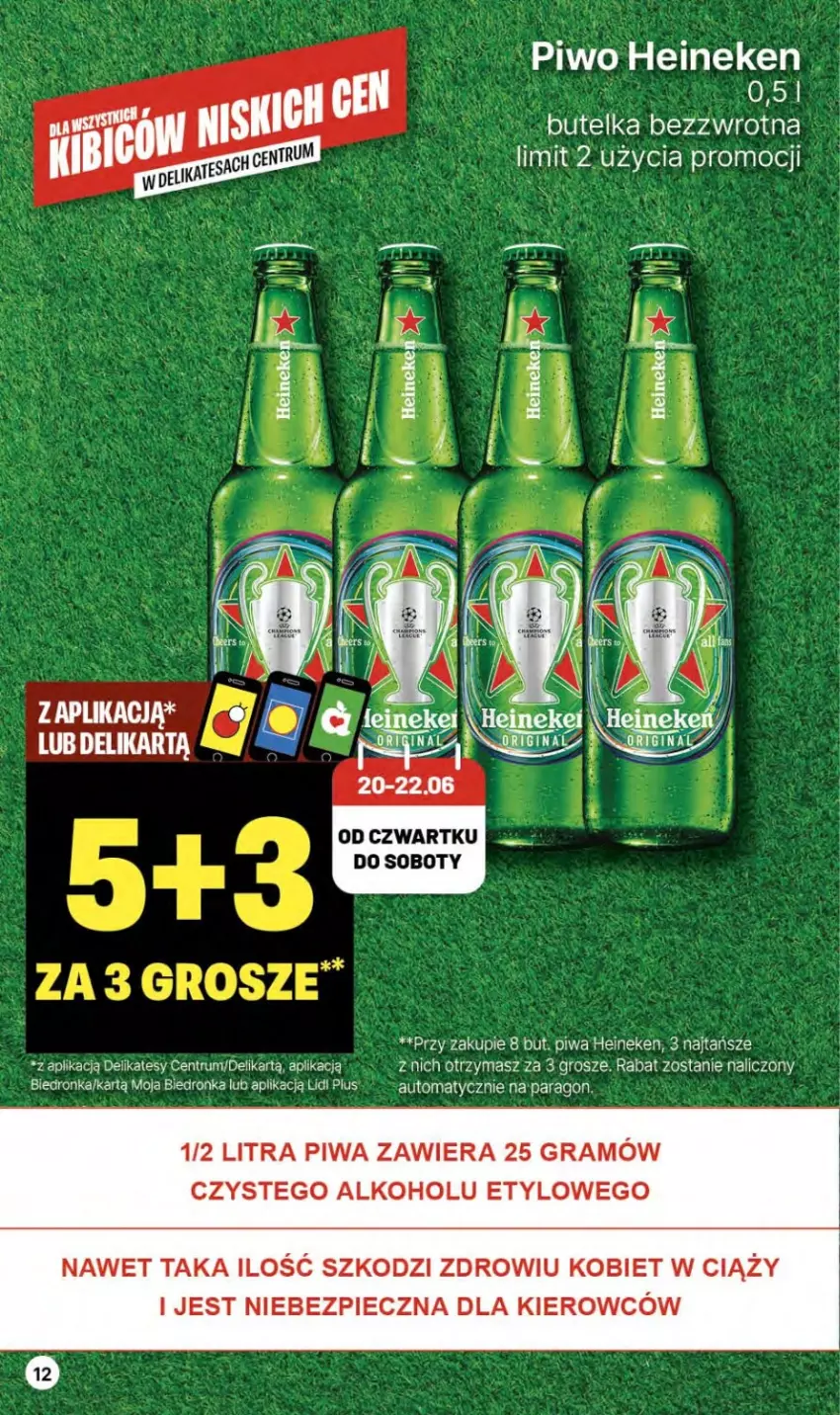 Gazetka promocyjna Delikatesy Centrum - NOWA GAZETKA Delikatesy Centrum od 20 czerwca! 20-26.06.2024 - ważna 20.06 do 26.06.2024 - strona 12 - produkty: Gra, Heineken, Piec, Piwa, Piwo, Rum