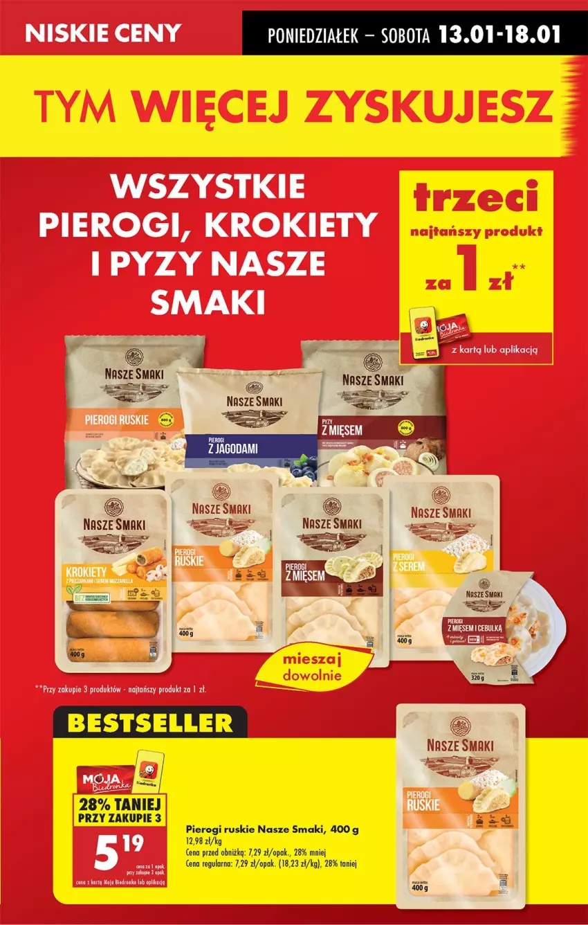 Gazetka promocyjna Biedronka - Od Poniedziałku - ważna 13.01 do 18.01.2025 - strona 7 - produkty: Pierogi, Wazon