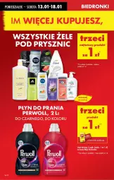 Gazetka promocyjna Biedronka - Od Poniedziałku - Gazetka - ważna od 18.01 do 18.01.2025 - strona 16 - produkty: Płyn do prania, Perwoll, LG