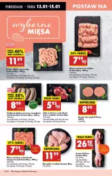 Gazetka promocyjna Biedronka - Od Poniedziałku - Gazetka - ważna od 18.01 do 18.01.2025 - strona 30 - produkty: Kurczak, Mięso mielone, Stek wołowy, Stek, Tera, Tusz, Burger, Kiełbasa biała, Rostbef, Kiełbasa, Mięso