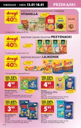 Gazetka promocyjna Biedronka - Od Poniedziałku - Gazetka - ważna od 18.01 do 18.01.2025 - strona 52 - produkty: Cheetos, Top, Ser, Lajkonik, Orzeszki, Prazynki, Chrupki, Pizza, Popcorn, Przysnacki, Danio, Monster Munch, Orzeszki ziemne, Fa