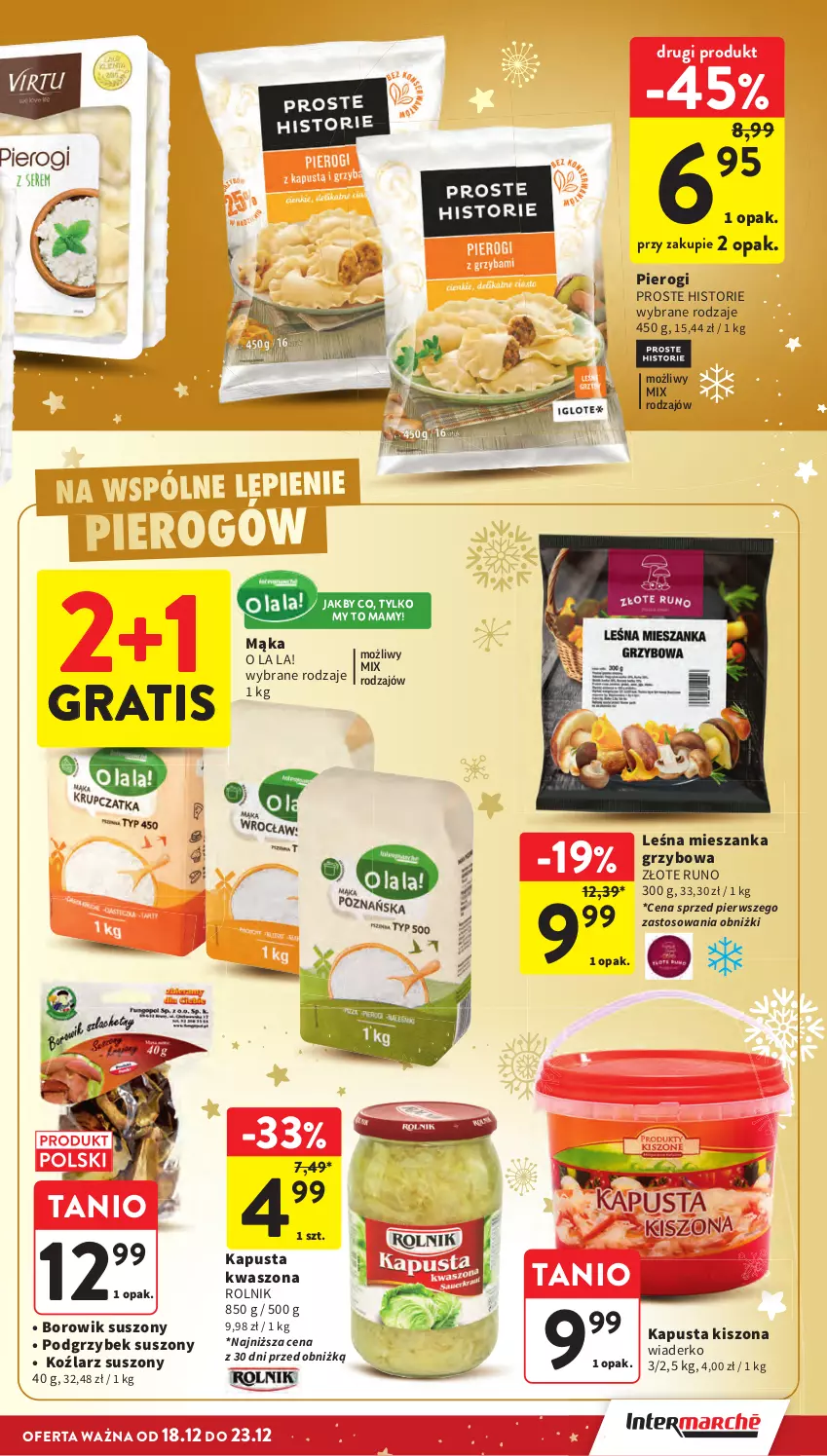 Gazetka promocyjna Intermarche - Gazetka promocyjna - ważna 18.12 do 23.12.2025 - strona 19 - produkty: Gra, Mąka, Pierogi, Rolnik