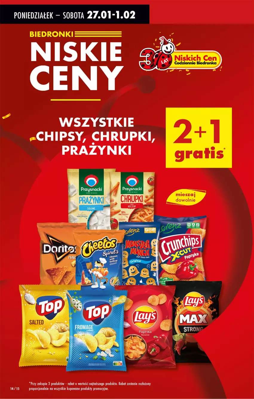 Gazetka promocyjna Biedronka - Od Poniedziałku - ważna 27.01 do 01.02.2025 - strona 18 - produkty: Chipsy, Chrupki, Por