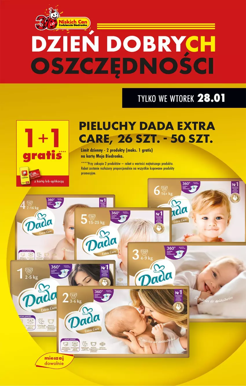 Gazetka promocyjna Biedronka - Od Poniedziałku - ważna 27.01 do 01.02.2025 - strona 23 - produkty: Dada, Gra, Pieluchy, Por