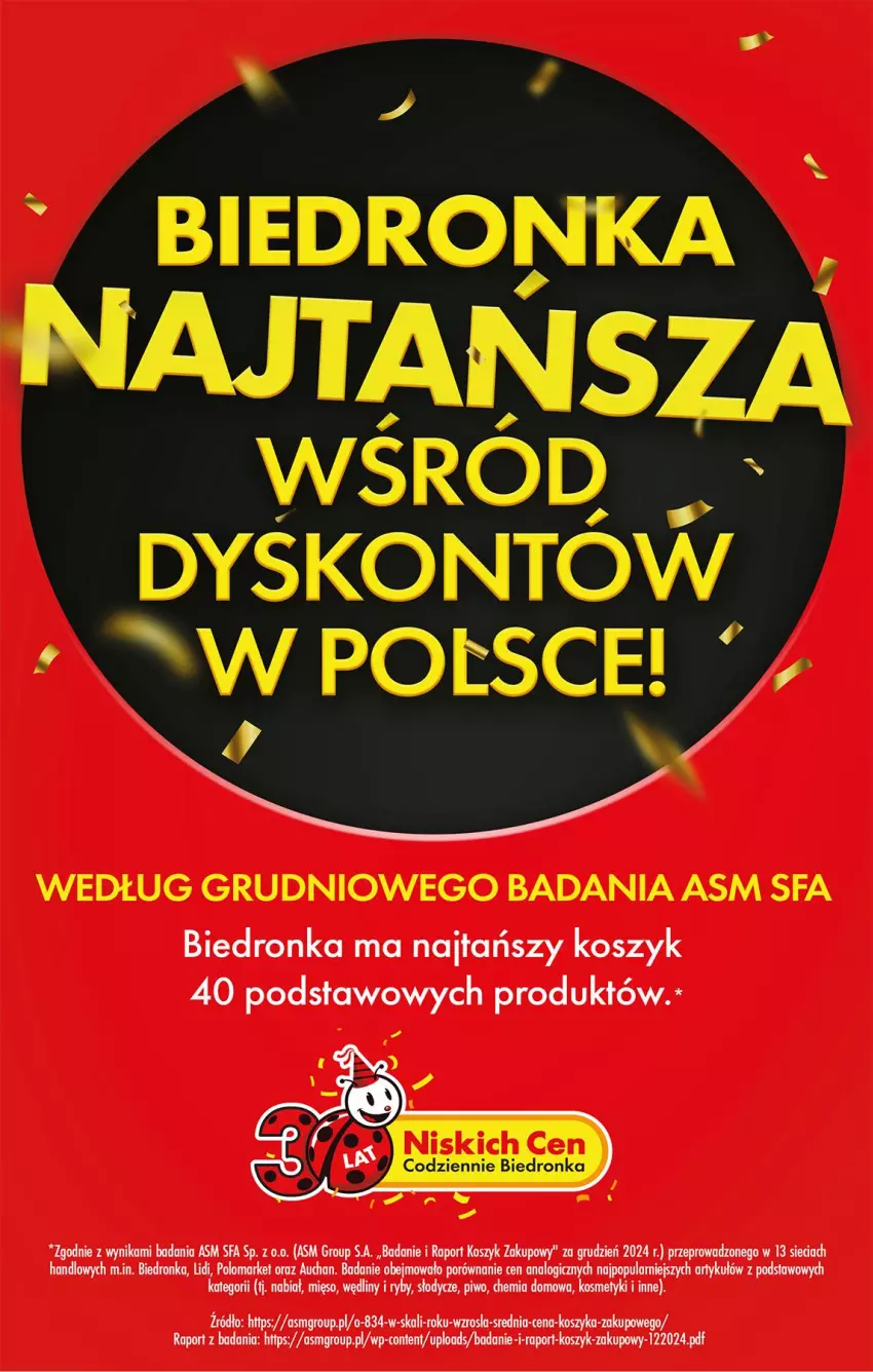 Gazetka promocyjna Biedronka - Od Poniedziałku - ważna 27.01 do 01.02.2025 - strona 4 - produkty: Fa, Kosz, Mięso, Piwo, Por