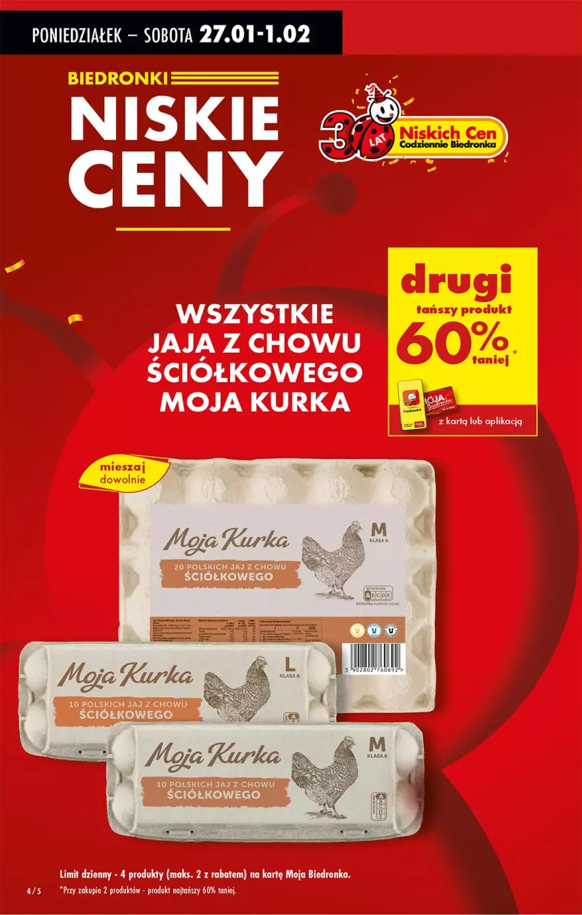 Gazetka promocyjna Biedronka - Od Poniedziałku - ważna 27.01 do 01.02.2025 - strona 8 - produkty: Jaja