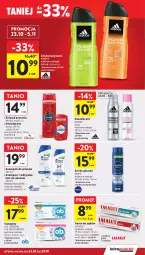 Gazetka promocyjna Intermarche - Gazetka promocyjna - Gazetka - ważna od 29.10 do 29.10.2025 - strona 35 - produkty: Gin, Old Spice, Dezodorant, Pasta do zębów, Adidas, Tampony, Lacalut, Szampon, Odżywka, O.B., Nivea