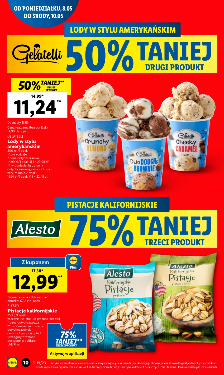 Gazetka promocyjna Lidl - GAZETKA - ważna 08.05 do 10.05.2023 - strona 12 - produkty: Lody, Pistacje