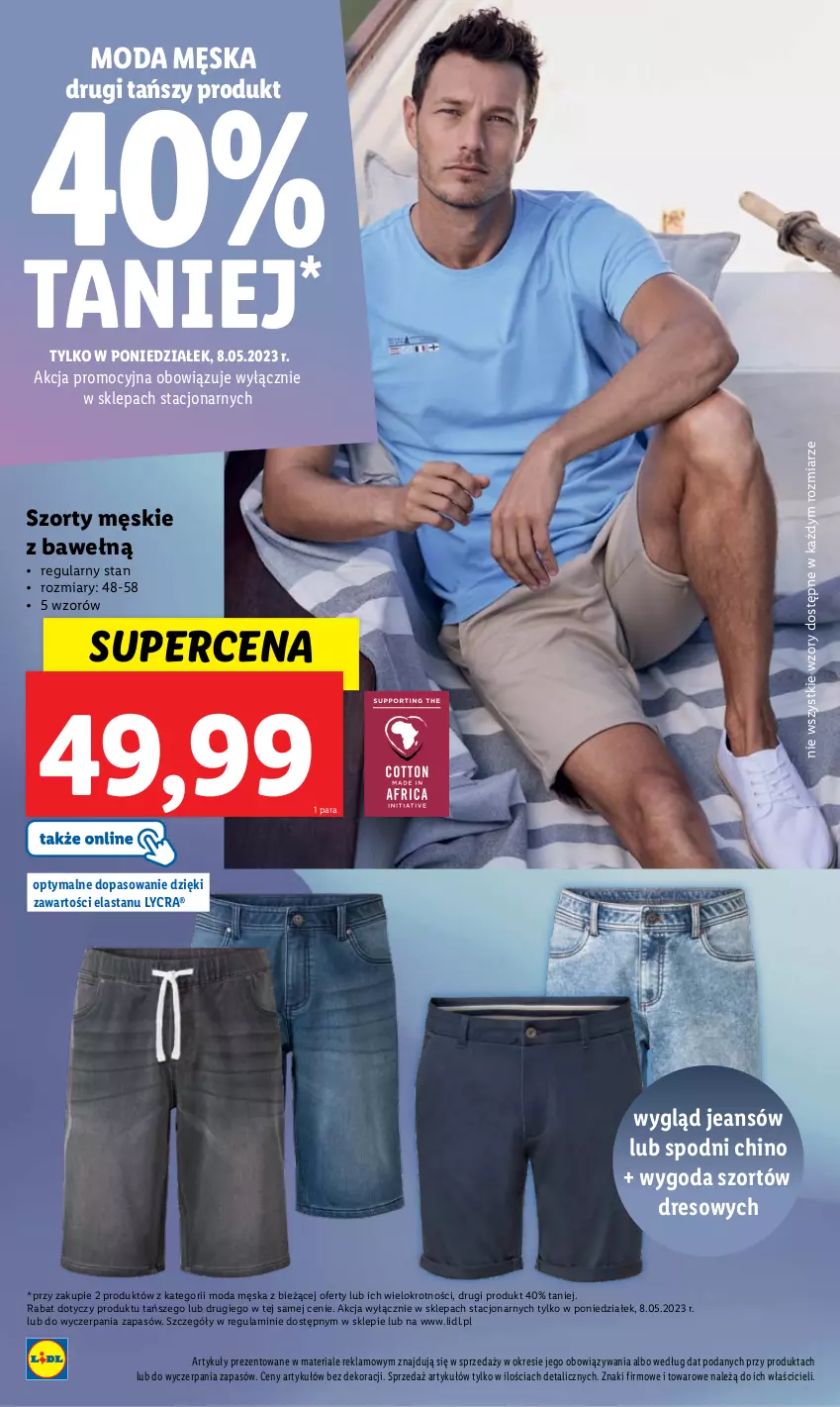 Gazetka promocyjna Lidl - GAZETKA - ważna 08.05 do 10.05.2023 - strona 44 - produkty: Dres, Moda, Szorty