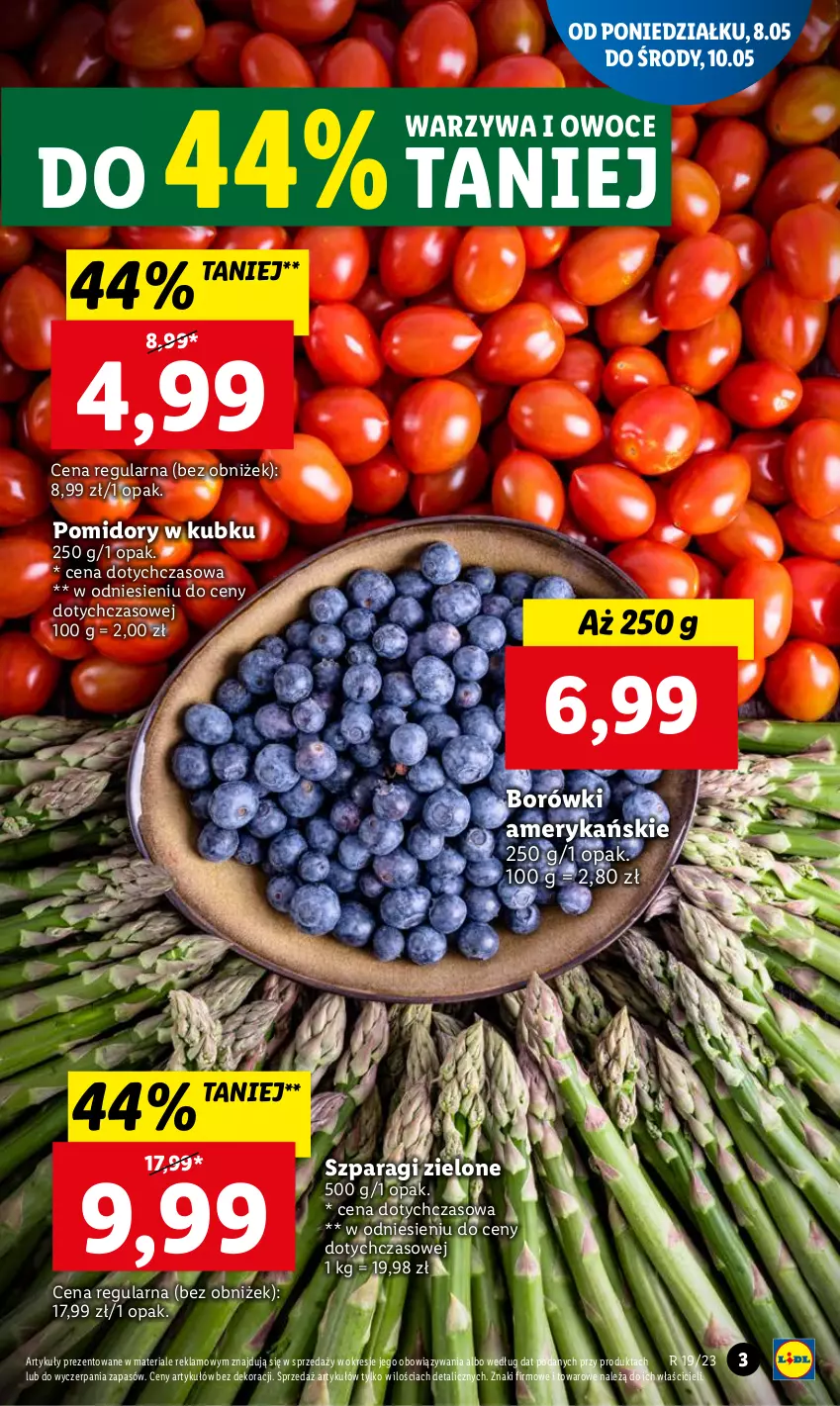 Gazetka promocyjna Lidl - GAZETKA - ważna 08.05 do 10.05.2023 - strona 5 - produkty: Owoce, Pomidory, Warzywa, Warzywa i owoce