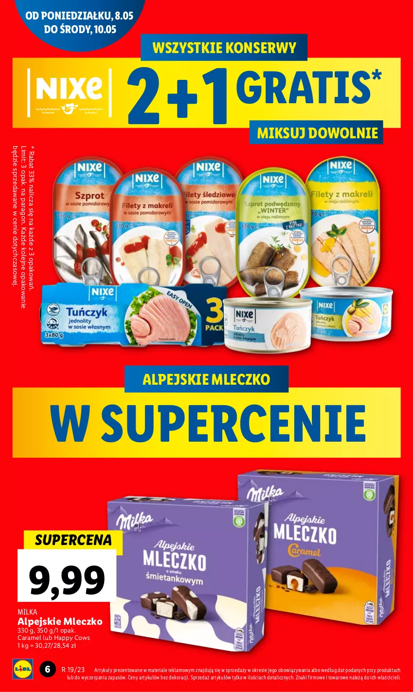 Gazetka promocyjna Lidl - GAZETKA - ważna 08.05 do 10.05.2023 - strona 8 - produkty: Gra, Milka, Mleczko, Olej, Ser