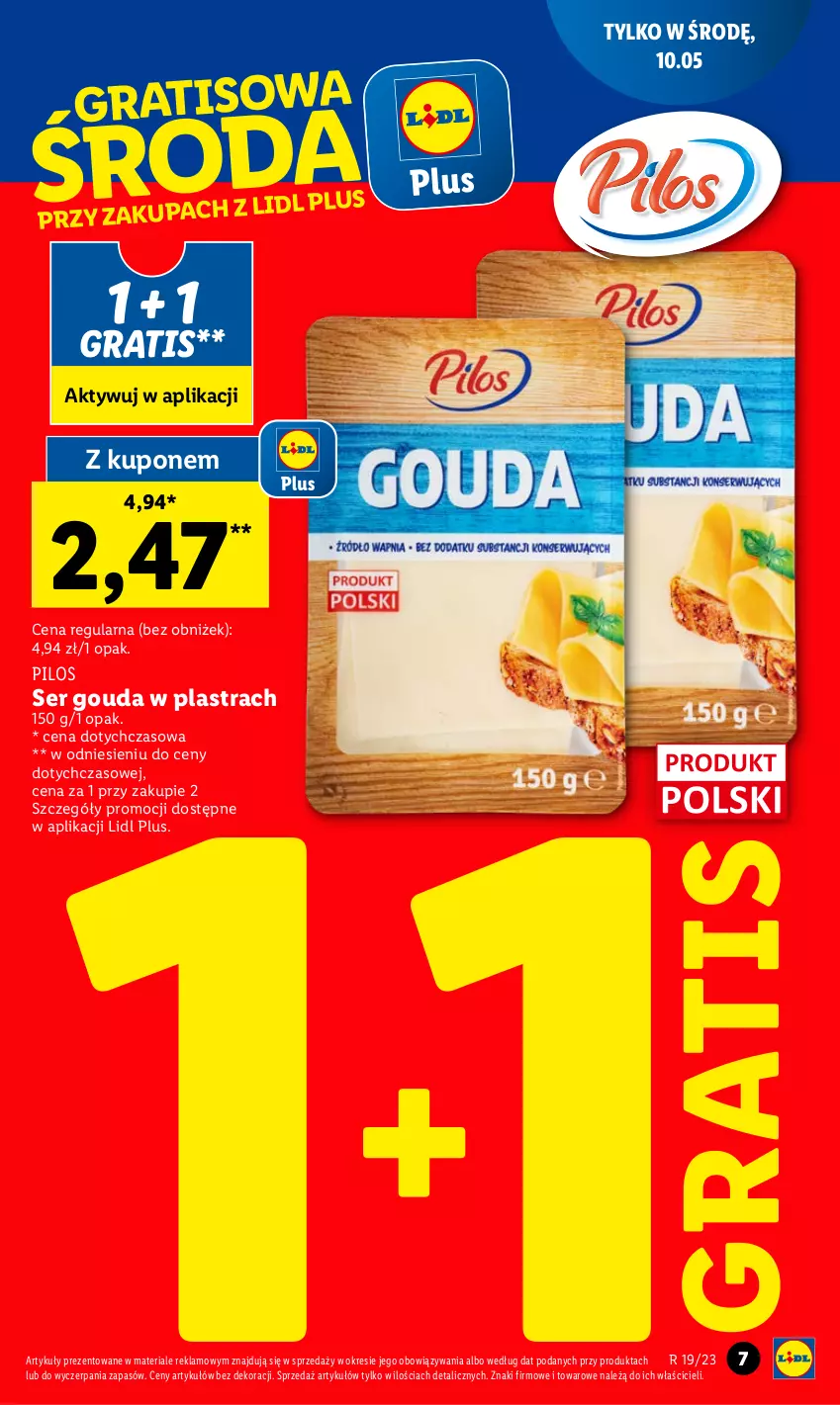 Gazetka promocyjna Lidl - GAZETKA - ważna 08.05 do 10.05.2023 - strona 9 - produkty: Gouda, Gra, Pilos, Ser