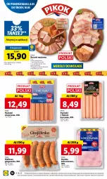 Gazetka promocyjna Lidl - GAZETKA - Gazetka - ważna od 10.05 do 10.05.2023 - strona 18 - produkty: Kurczak, Ser, Parówki, Szynka konserwowa, Szynka, PIKOK, Boczek, Kiełbasa głogowska, Kiełbasa