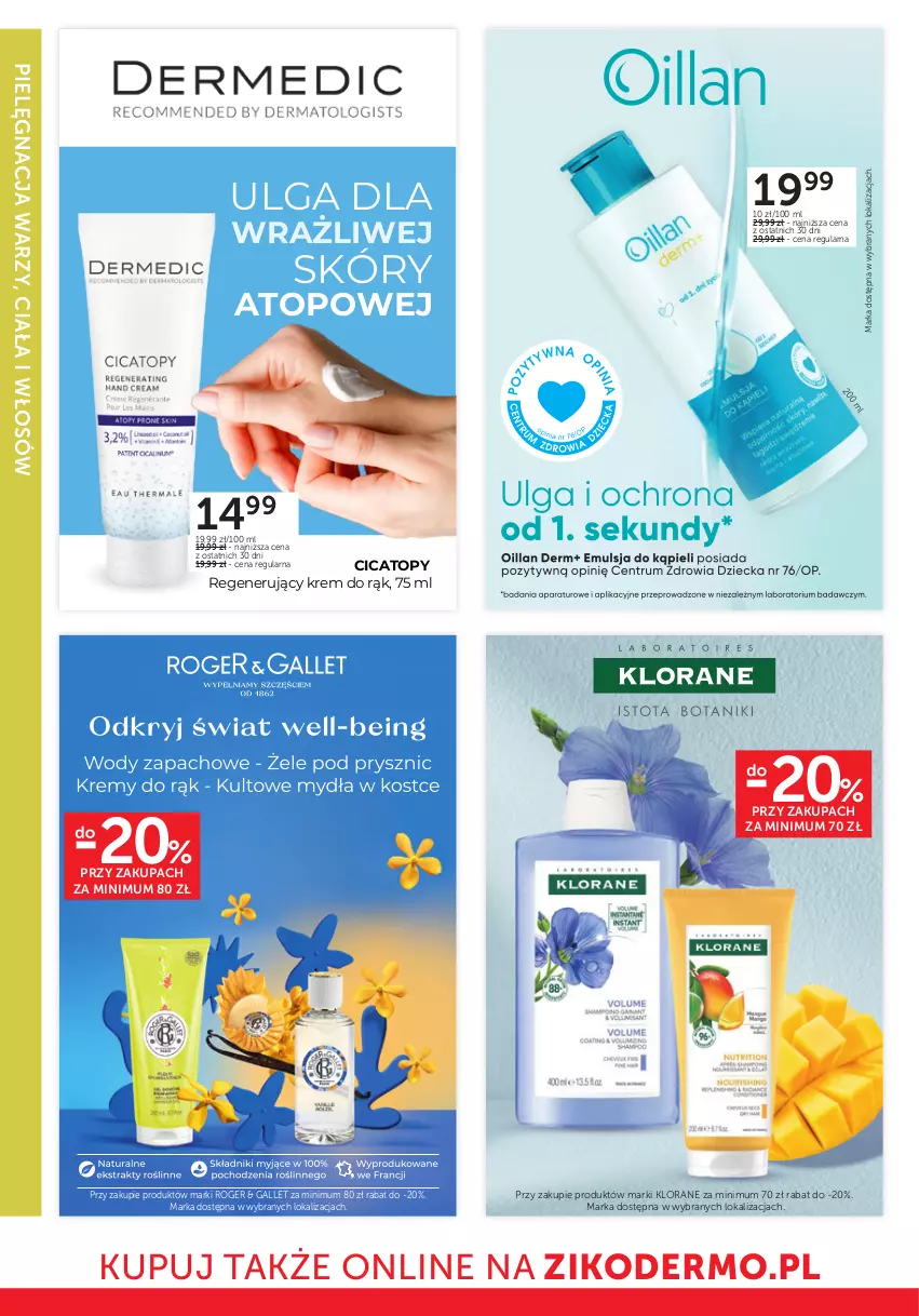 Gazetka promocyjna Ziko - Gazetka Ziko Dermo - ważna 21.08 do 03.09.2025 - strona 12 - produkty: Klorane, Krem do rąk, LG, Top