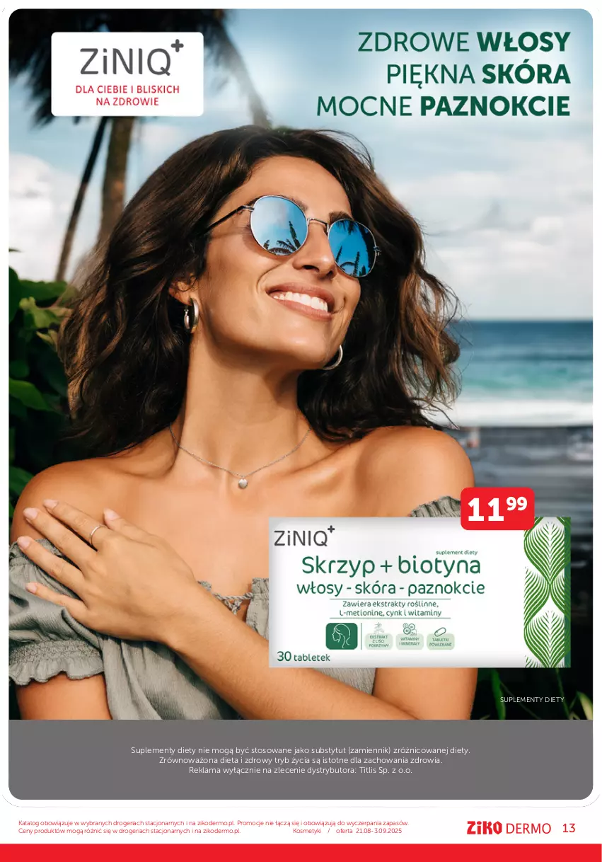 Gazetka promocyjna Ziko - Gazetka Ziko Dermo - ważna 21.08 do 03.09.2025 - strona 13