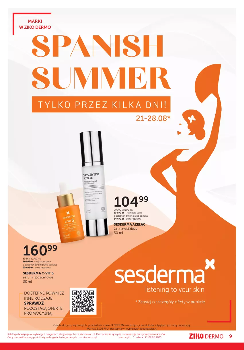 Gazetka promocyjna Ziko - Gazetka Ziko Dermo - ważna 21.08 do 03.09.2025 - strona 9 - produkty: Rum, Ser, Serum, Sesderma