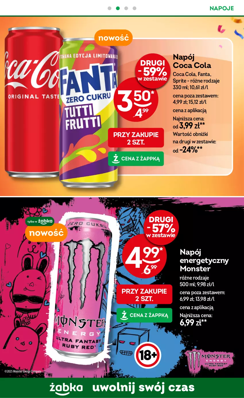 Gazetka promocyjna Żabka - ważna 26.02 do 11.03.2025 - strona 29 - produkty: Fa, Fanta, Napój, Napój energetyczny, Napoje, Sprite