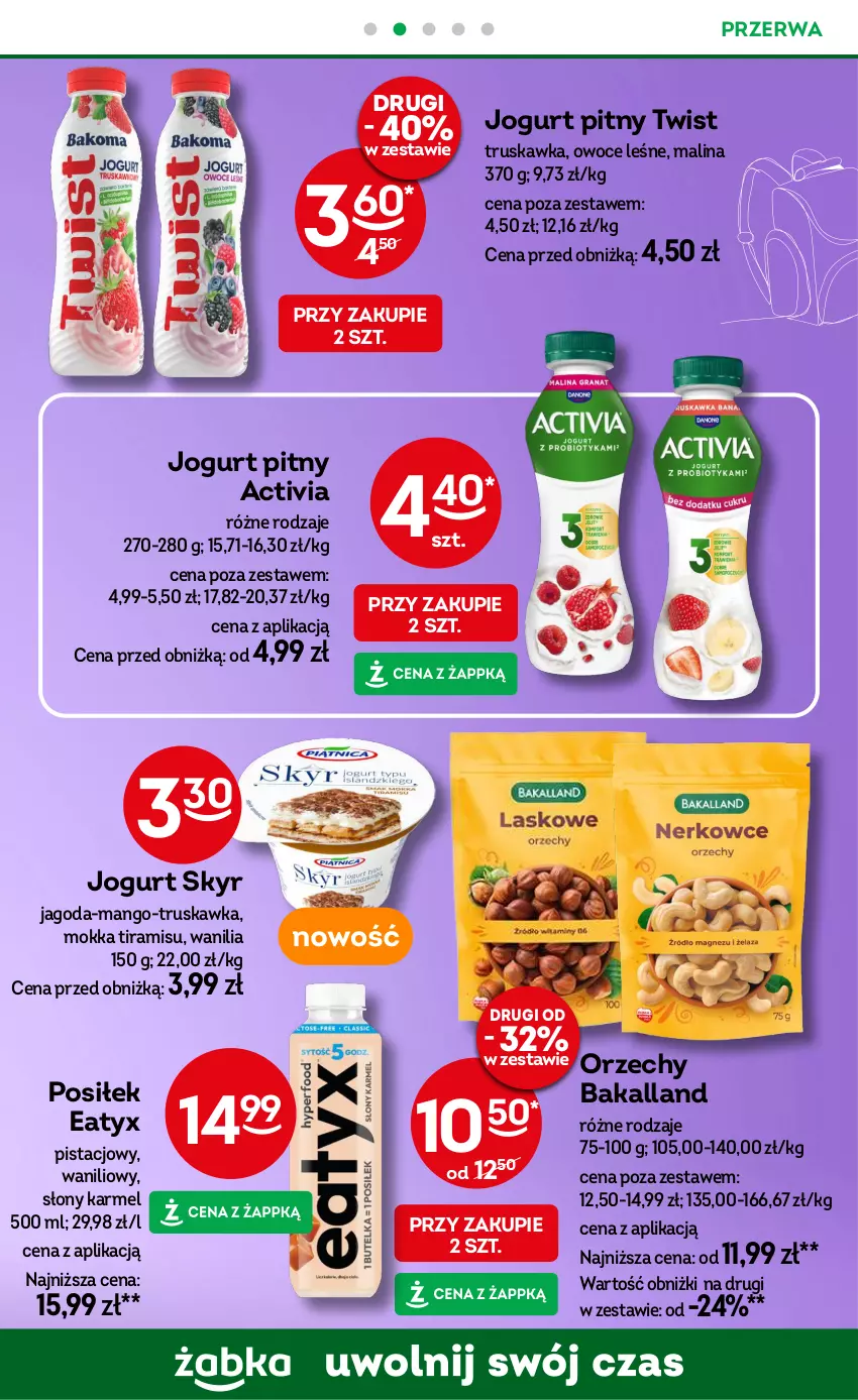 Gazetka promocyjna Żabka - ważna 26.02 do 11.03.2025 - strona 45 - produkty: Activia, Bakalland, Jogurt, Jogurt pitny, Mango, Owoce