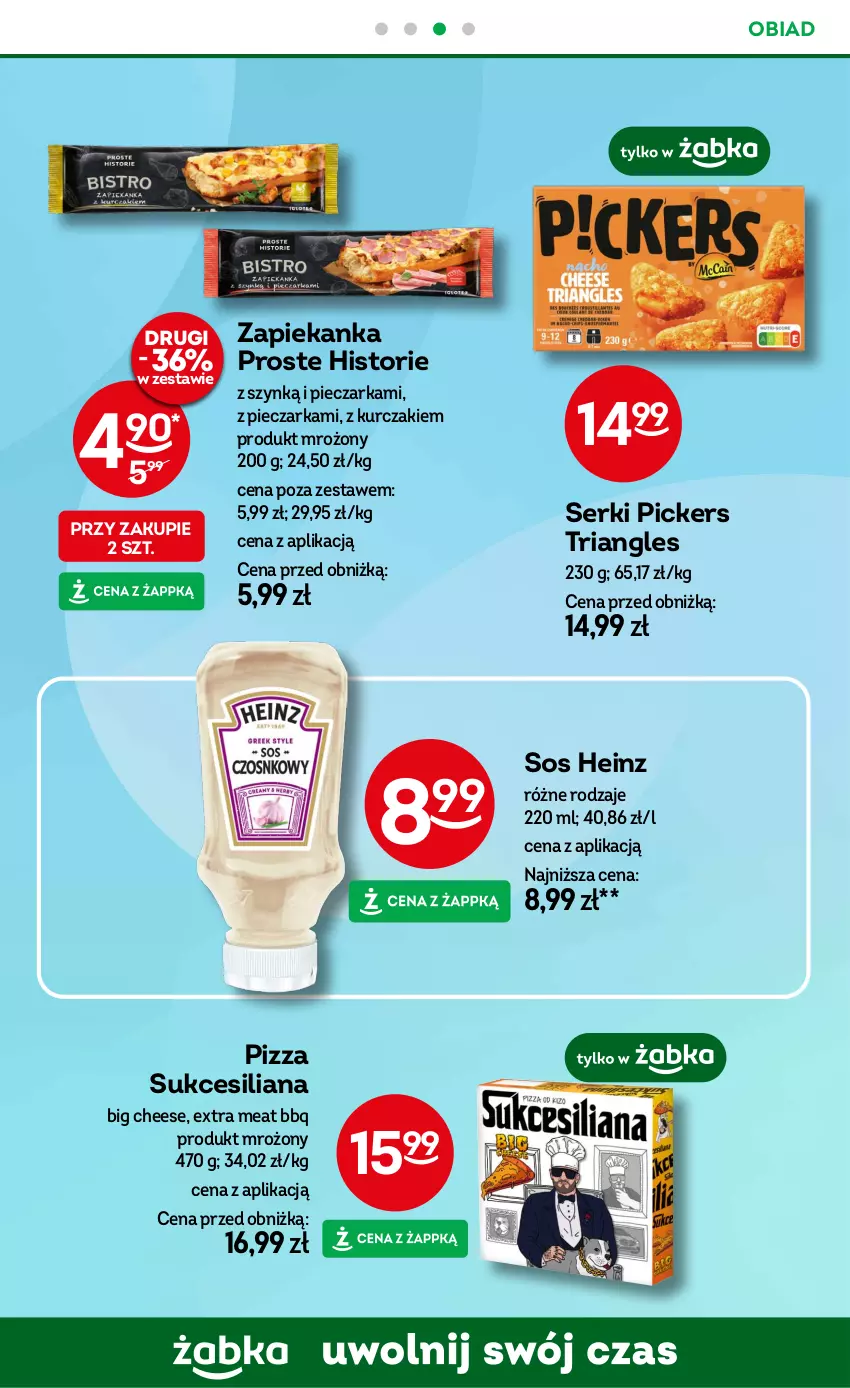 Gazetka promocyjna Żabka - ważna 26.02 do 11.03.2025 - strona 55 - produkty: Heinz, Kurczak, Piec, Pieczarka, Pizza, Ser, Sos, Zapiekanka