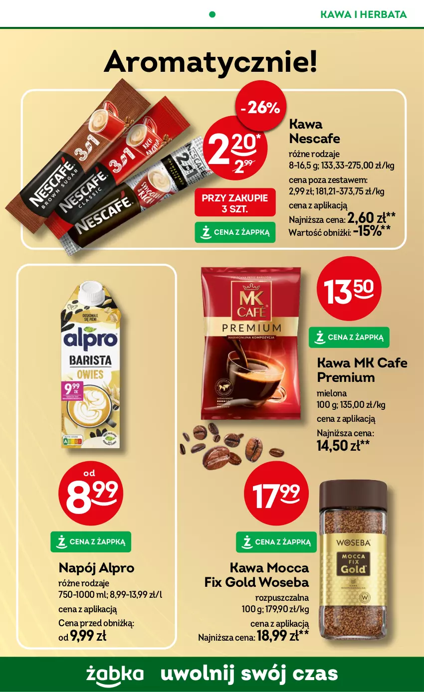 Gazetka promocyjna Żabka - ważna 26.02 do 11.03.2025 - strona 57 - produkty: Alpro, Herbata, Kawa, Mocca Fix Gold, Napój, Woseba