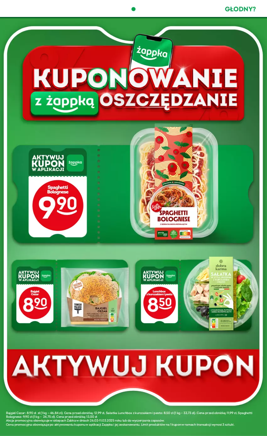 Gazetka promocyjna Żabka - ważna 26.02 do 11.03.2025 - strona 6 - produkty: Kurczak, Pesto, Rama, Sałat, Sałatka, Spaghetti, Tran