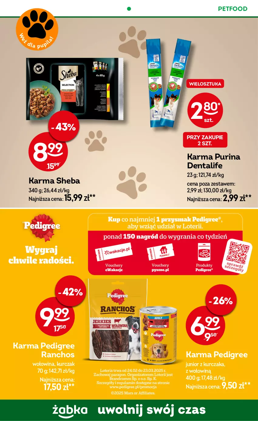 Gazetka promocyjna Żabka - ważna 26.02 do 11.03.2025 - strona 64 - produkty: Kurczak, Pedigree, Pur, Purina, Sheba, Wołowina