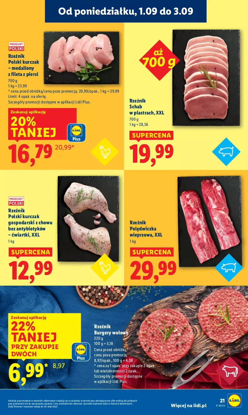 Gazetka promocyjna Lidl - GAZETKA - ważna 01.09 do 03.09.2025 - strona 25 - produkty: Burger, Kurczak, Lion, Polędwiczka wieprzowa