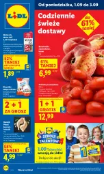 Gazetka promocyjna Lidl - GAZETKA - Gazetka - ważna od 03.09 do 03.09.2025 - strona 1 - produkty: Kurczak, Gra, Mlekovita, Brzoskwinie, Kubek, Pomidory, Kinder, Mleko