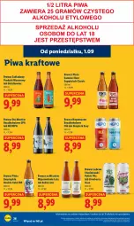 Gazetka promocyjna Lidl - GAZETKA - Gazetka - ważna od 03.09 do 03.09.2025 - strona 42 - produkty: Piwa