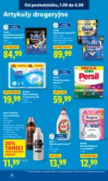 Gazetka promocyjna Lidl - GAZETKA - Gazetka - ważna od 03.09 do 03.09.2025 - strona 54 - produkty: Gin, Do mycia naczyń, Papier, Finish, Proszek do prania, Persil, Płyn do mycia naczyń, Papier toaletowy, Płyn do płukania, Ręcznik, Rolki, Fairy, Płyn do mycia, Zmywarki, Flora, Fa