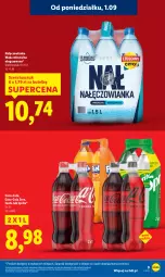 Gazetka promocyjna Lidl - GAZETKA - Gazetka - ważna od 03.09 do 03.09.2025 - strona 9 - produkty: Nałęczowianka, Coca-Cola, Fanta, Woda mineralna, Woda, Sprite, Fa