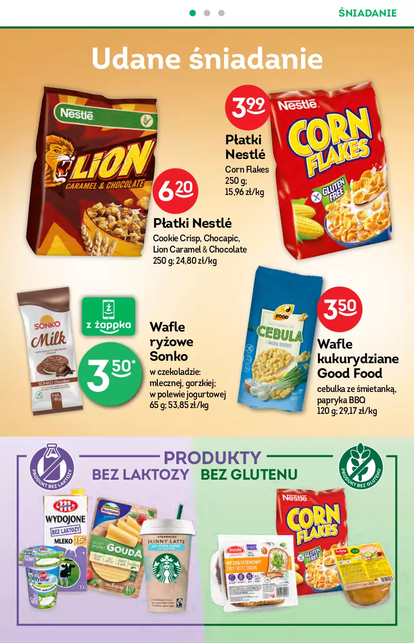 Gazetka promocyjna Żabka - ważna 13.10 do 19.10.2021 - strona 22 - produkty: Corn flakes, Jogurt, Lion, Nestlé, Papryka, Ryż, Sonko, Wafle