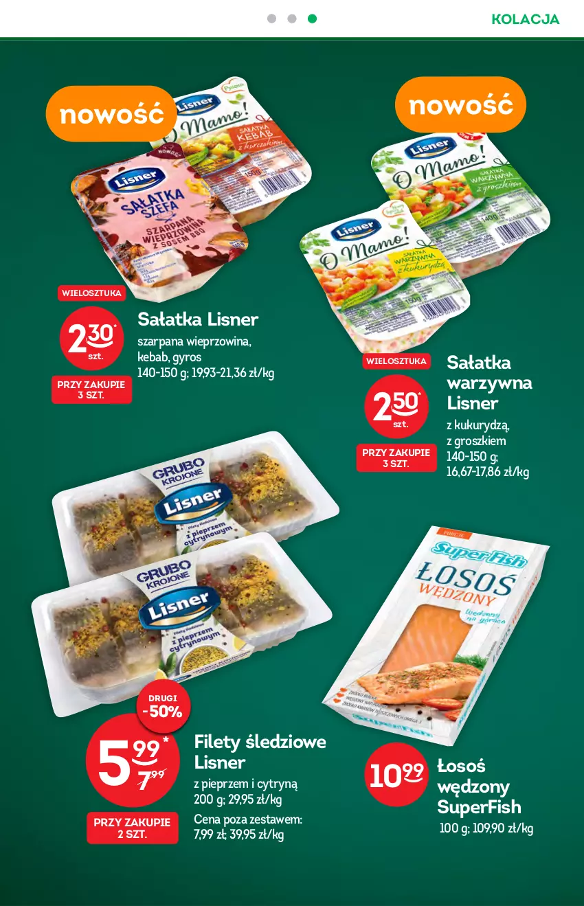 Gazetka promocyjna Żabka - ważna 13.10 do 19.10.2021 - strona 40 - produkty: Gyros, Kebab, Lisner, Pieprz, Sałat, Sałatka, Sałatka warzywna, Wieprzowina