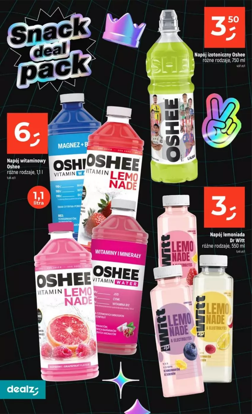 Gazetka promocyjna Dealz - szkolne MEGA CENY - ważna 06.08 do 02.09.2026 - strona 22 - produkty: Lemoniada, Napój, Napój izotoniczny, Oshee