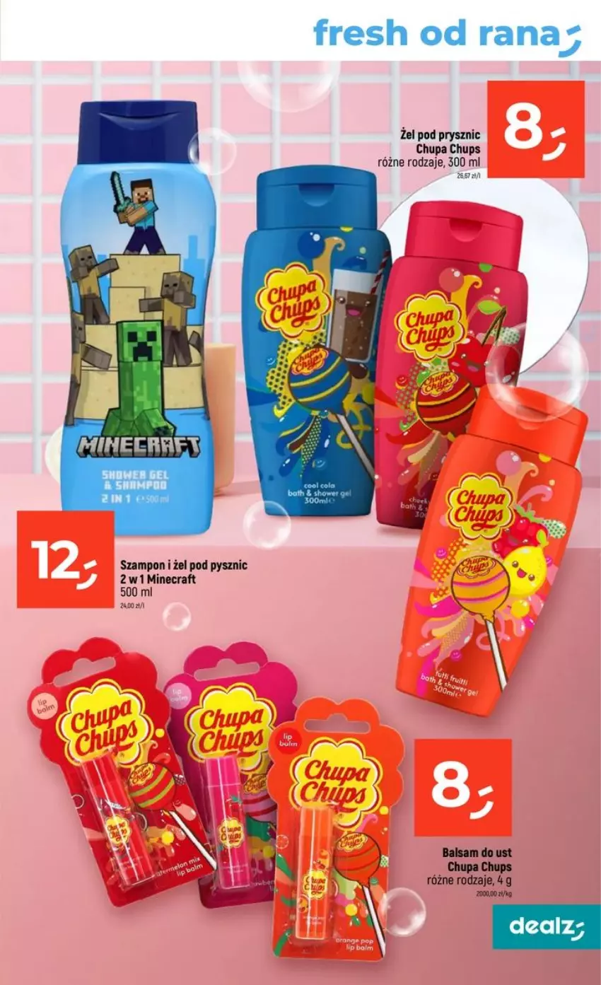 Gazetka promocyjna Dealz - szkolne MEGA CENY - ważna 06.08 do 02.09.2026 - strona 31 - produkty: Balsam do ust, Chupa Chups, Minecraft, Szampon