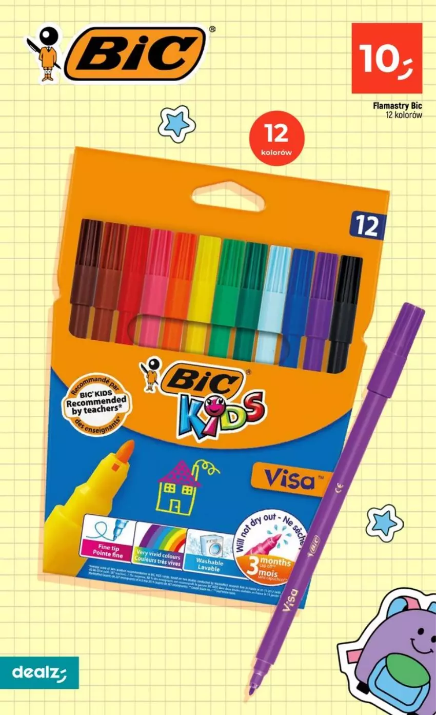 Gazetka promocyjna Dealz - szkolne MEGA CENY - ważna 06.08 do 02.09.2026 - strona 48 - produkty: BIC, Flamastry