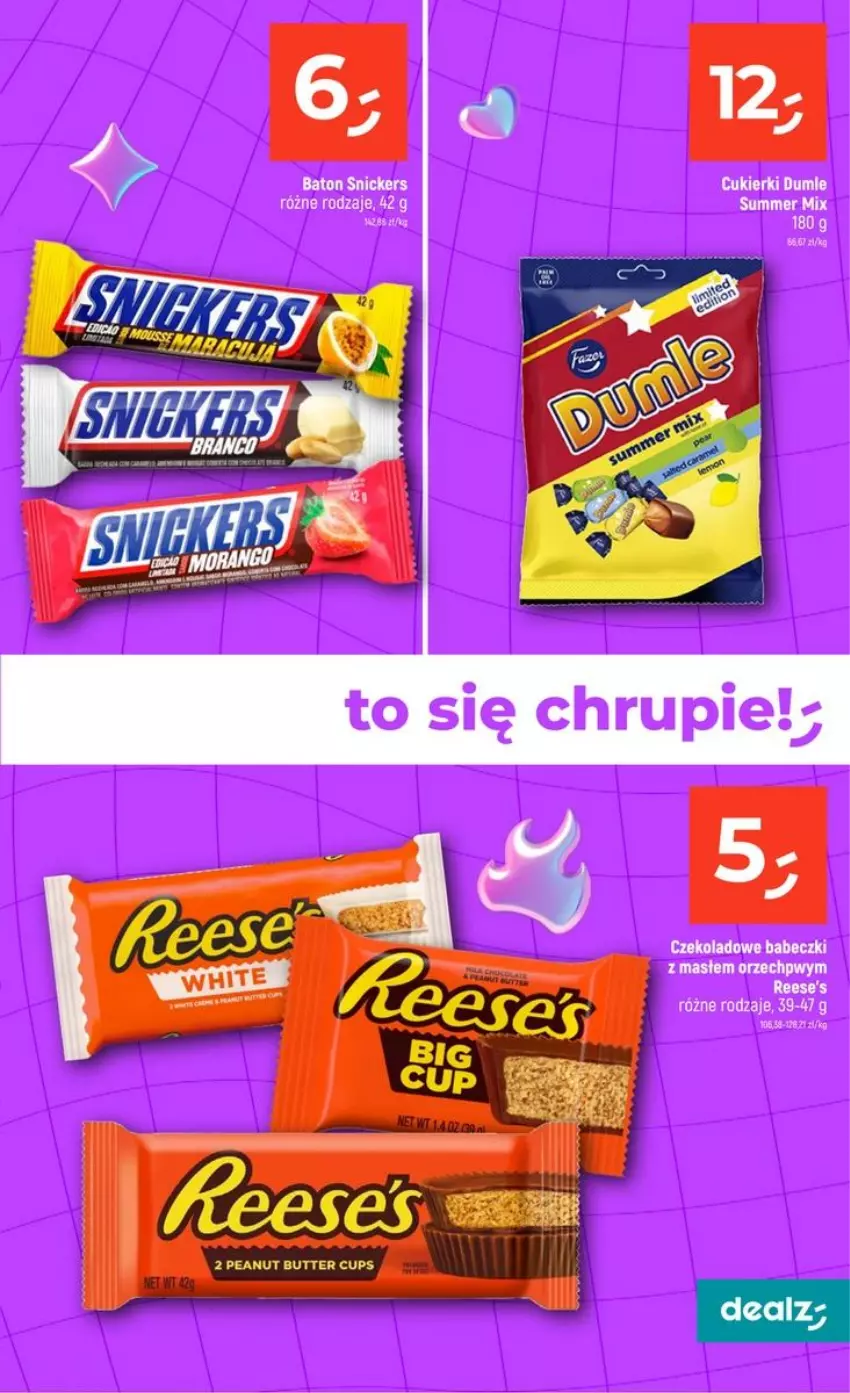 Gazetka promocyjna Dealz - szkolne MEGA CENY - ważna 06.08 do 02.09.2026 - strona 5 - produkty: Babeczki, Baton, Cukier, Cukierki, HP, Snickers