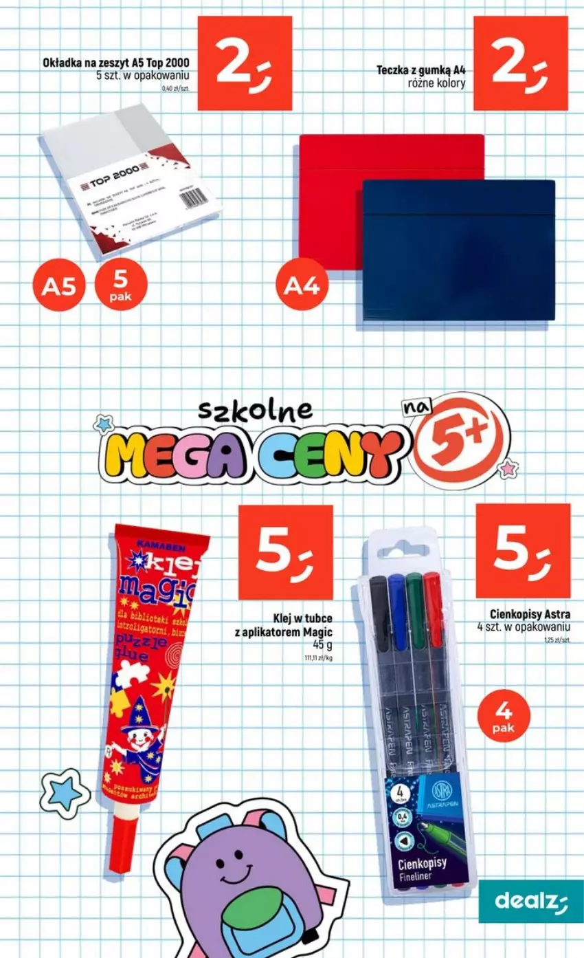 Gazetka promocyjna Dealz - szkolne MEGA CENY - ważna 06.08 do 02.09.2026 - strona 51 - produkty: Klej, Top