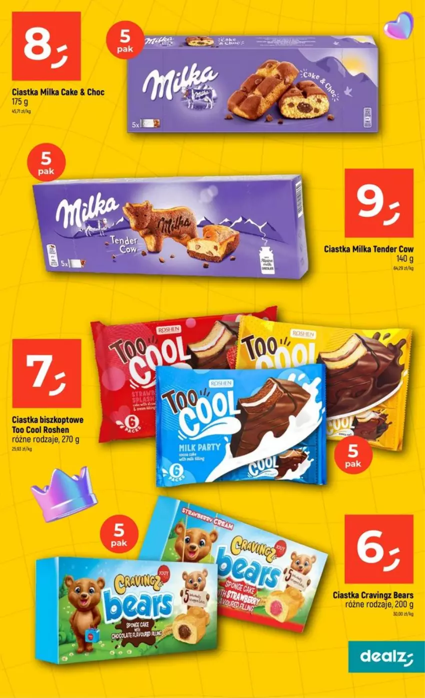 Gazetka promocyjna Dealz - szkolne MEGA CENY - ważna 06.08 do 02.09.2026 - strona 7 - produkty: Ciastka, Milka