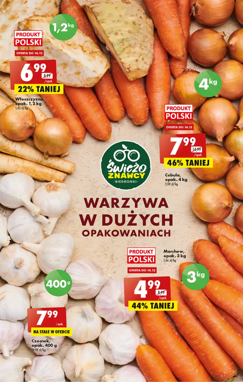 Gazetka promocyjna Biedronka - Gazetka - Biedronka.pl - ważna 12.12 do 17.12.2022 - strona 17 - produkty: Cebula, Warzywa