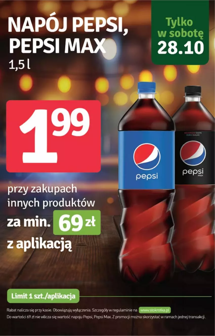 Gazetka promocyjna Stokrotka - Market - ważna 26.10 do 02.11.2023 - strona 2 - produkty: Pepsi, Por