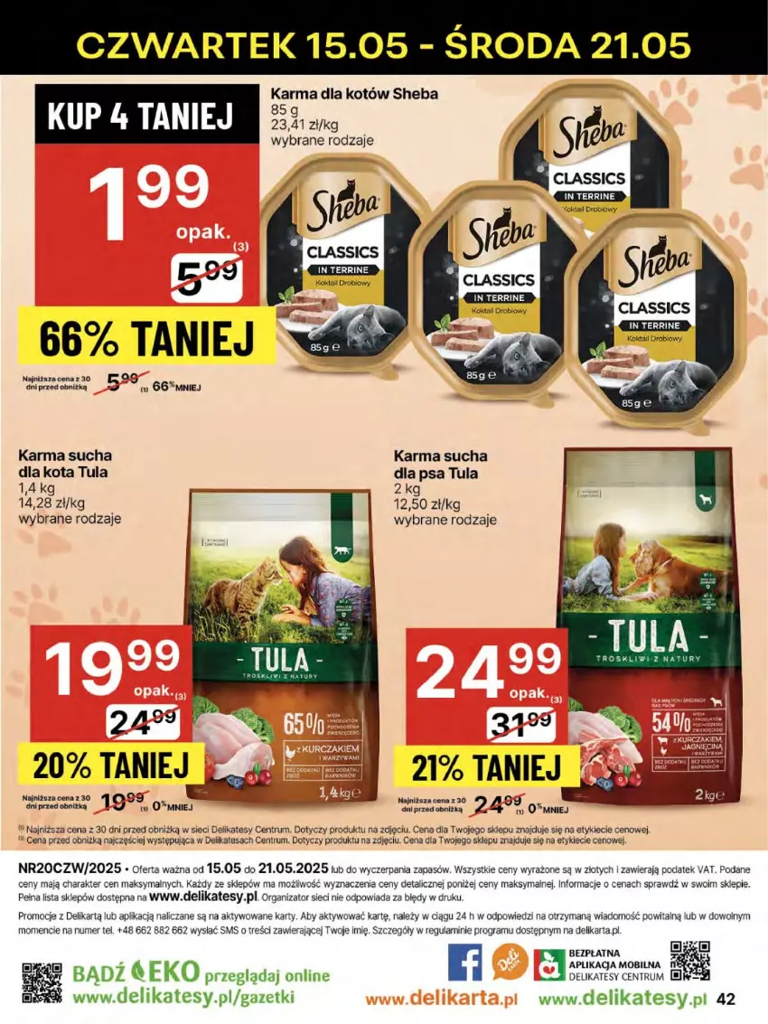 Gazetka promocyjna Delikatesy Centrum - Franczyza DC20 Czwartek - ważna 15.05 do 21.05.2025 - strona 42 - produkty: Fa, Gra, Mobil, Rum, Sheba, Sucha karma
