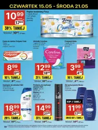 Gazetka promocyjna Delikatesy Centrum - Franczyza DC20 Czwartek - Gazetka - ważna od 21.05 do 21.05.2025 - strona 39 - produkty: Colgate Total, Rum, Gin, Papier, Bell, Pasta do zębów, Taft, Papier toaletowy, Szampon, Podpaski, Carefree, Foxy, Bella, Colgate, Wkładki, Nivea, Lakier, LG