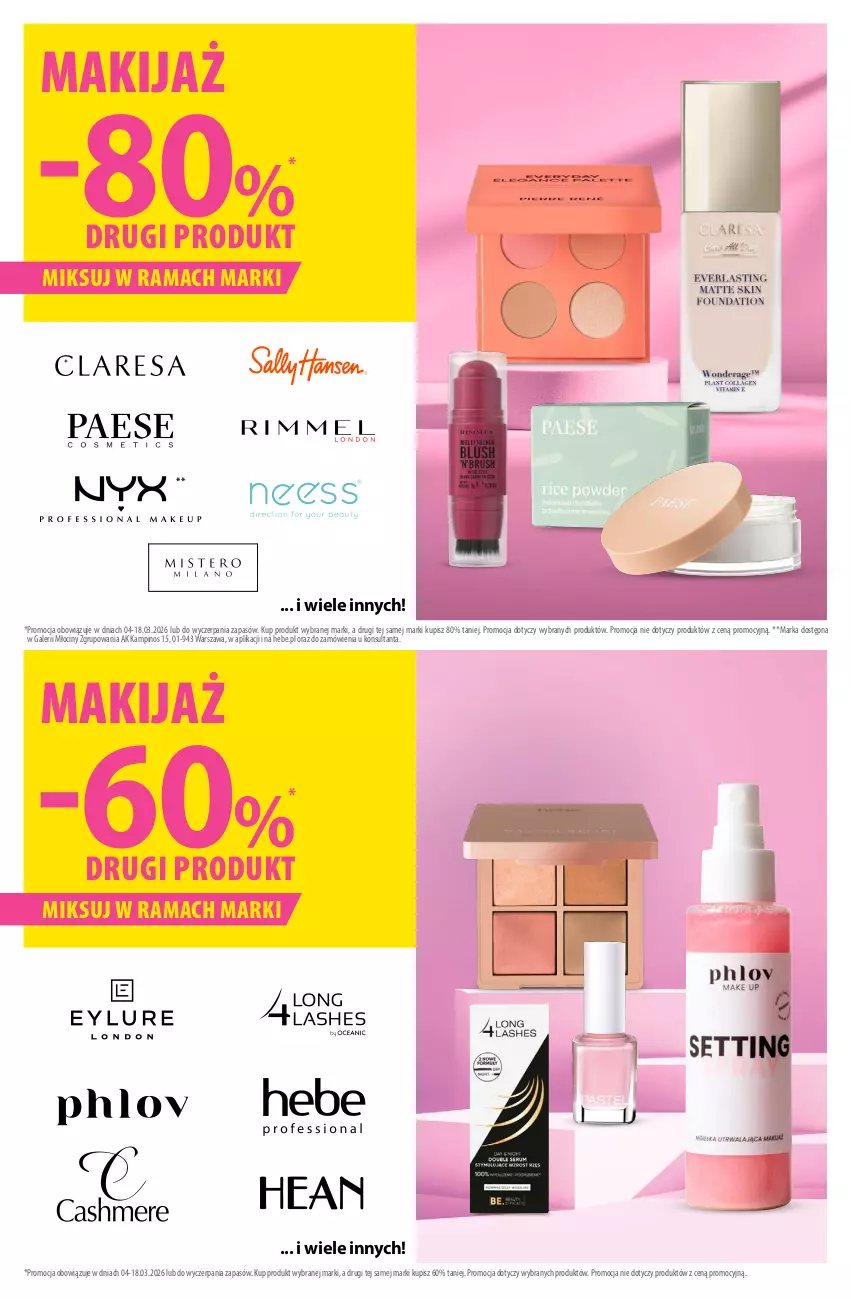 Gazetka promocyjna Hebe - Gazetka - ważna 04.03 do 18.03.2026 - strona 6 - produkty: Makijaż, Rama