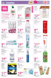 Gazetka promocyjna Hebe - Gazetka - Gazetka - ważna od 18.03 do 18.03.2026 - strona 16 - produkty: Palmolive, Płyn do płukania jamy ustnej, Sensual, Curaprox, Hebe Cosmetics, Tampony, Joanna, Krem do depilacji, Cleanic, Płyn do płukania, Płatki kosmetyczne, Always, Ziaja, Podpaski, Płyn do higieny intymnej, Zapas mydła w płynie, Mydło, Elmex, O.B., Sensodyne, Luksja, Szczoteczka, Control