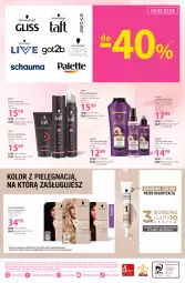 Gazetka promocyjna Hebe - Gazetka - Gazetka - ważna od 18.03 do 18.03.2026 - strona 22 - produkty: Gra, Schwarzkopf, Taft, Dres, Szampon, Lakier do włosów, Odżywka, Pianka do włosów, Mobil, Lakier, Farba do włosów, Fa