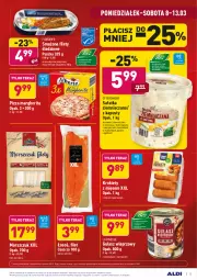 Gazetka promocyjna Aldi - ALE! CENA - Gazetka - ważna od 13.03 do 13.03.2021 - strona 13 - produkty: Sałatka, Warzywa, Ser, Por, Krokiety, Ryby i owoce morza, Tera, Sałat, Pizza, Pizza margherita, Owoce morza, Owoce