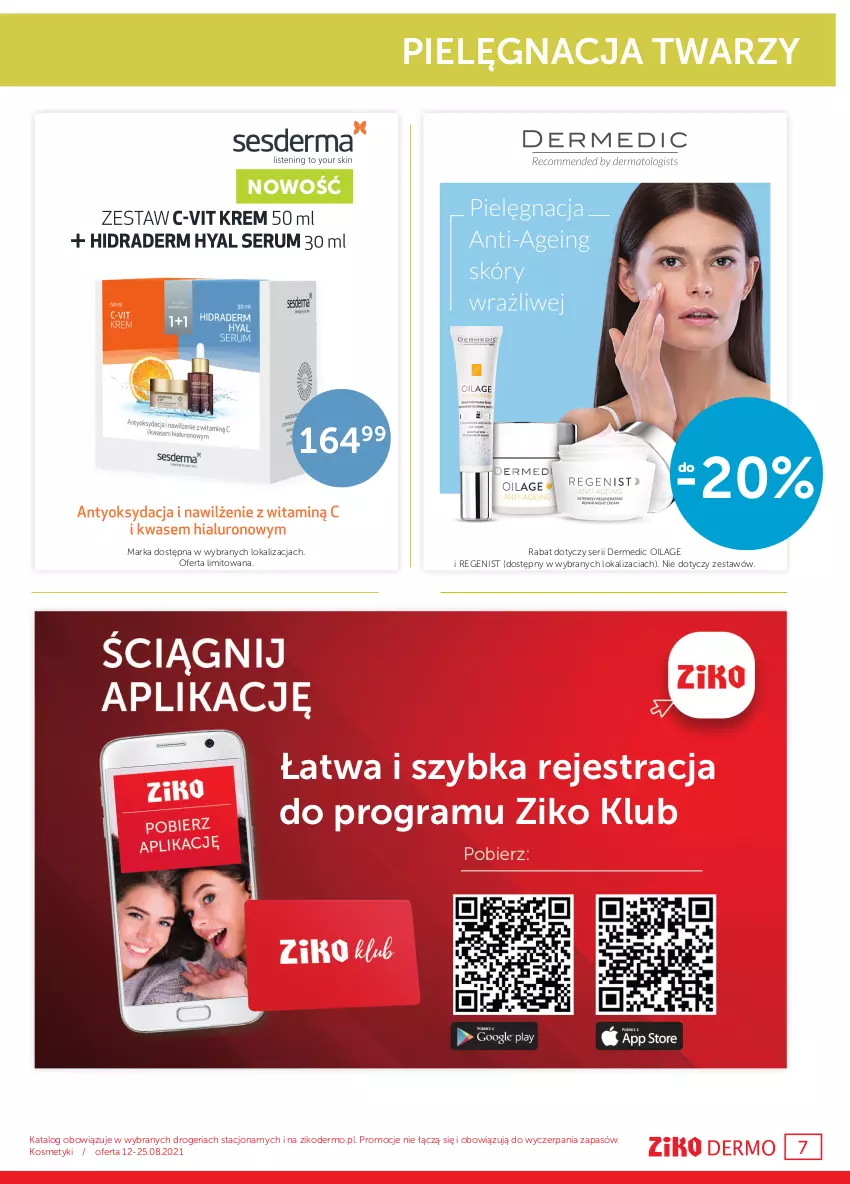 Gazetka promocyjna Ziko - 12-25 SIERPNIA - ważna 12.08 do 25.08.2021 - strona 7 - produkty: Dermedic, Gra, Ser