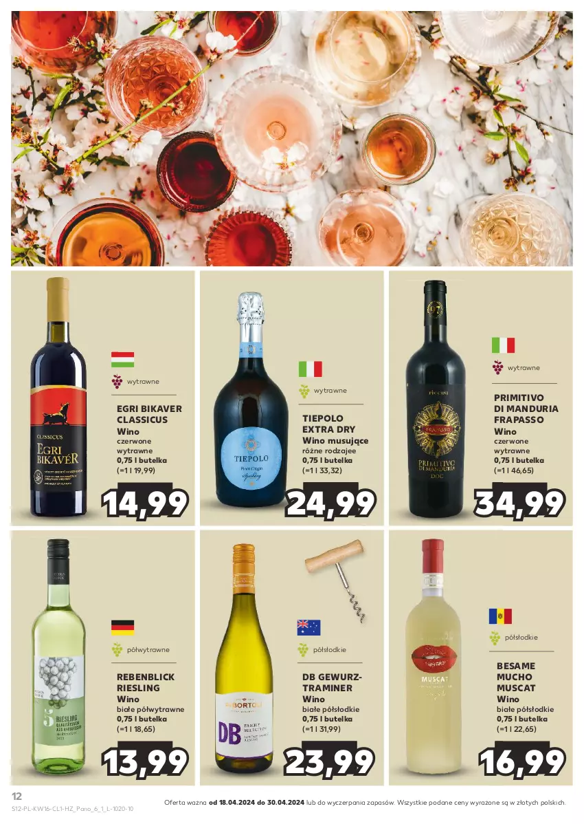 Gazetka promocyjna Kaufland - Barek Kauflandu - ważna 18.04 do 30.04.2024 - strona 12 - produkty: Mus, Wino, Wino białe, Wino czerwone, Wino musujące