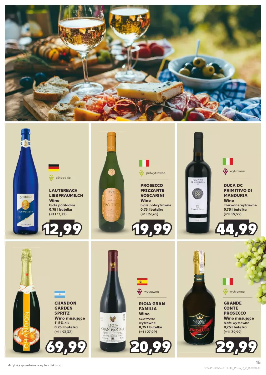 Gazetka promocyjna Kaufland - Barek Kauflandu - ważna 18.04 do 30.04.2024 - strona 15 - produkty: Fa, Gra, Mus, Prosecco, Rioja, Wino, Wino białe, Wino musujące